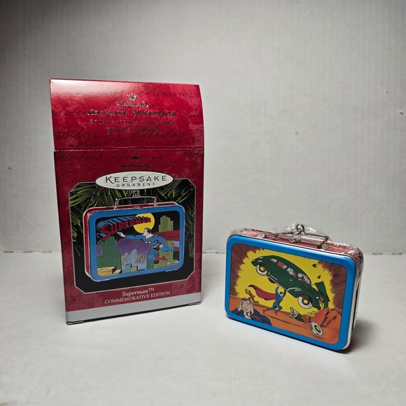 Hallmark Keepsake Superman Lunchbox Ornament Commemorative Man of Steel NIB - Picture 2 of 7